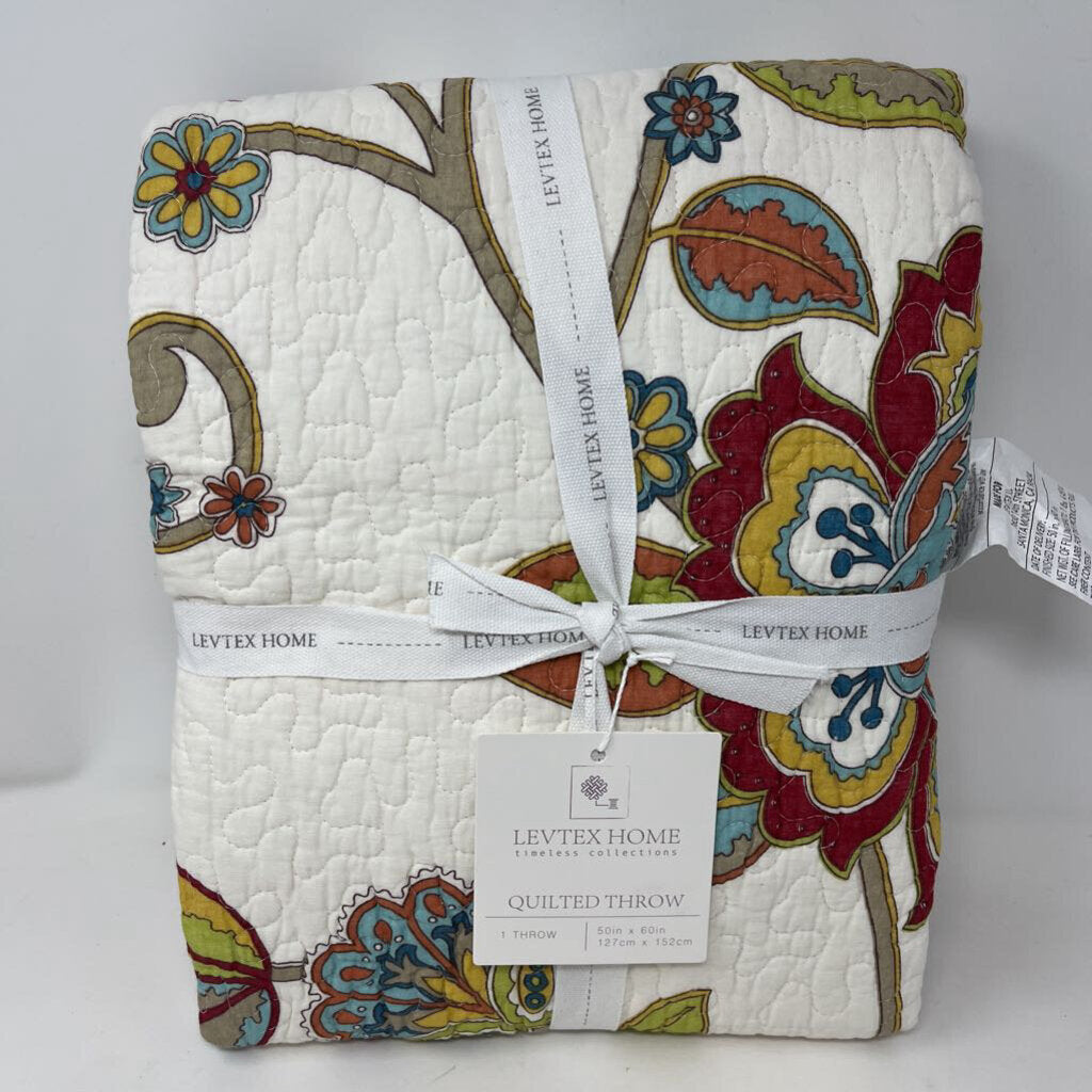 Clementine Spring Quilted Throw