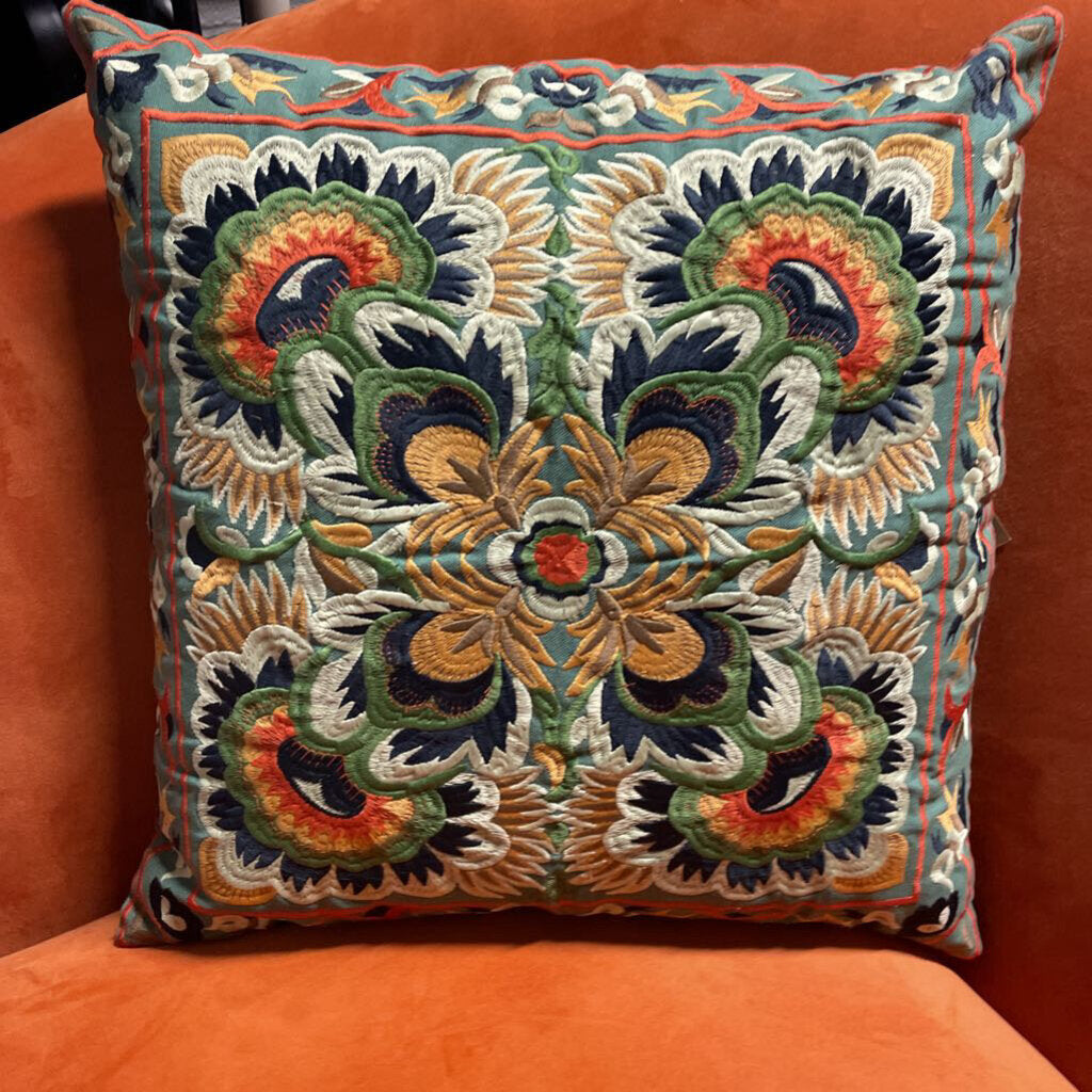 Embroidered Design Multi Color 18'