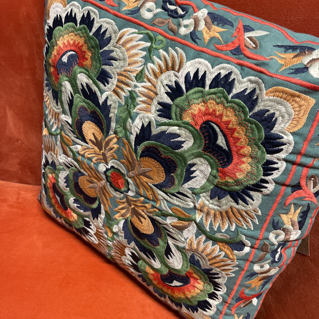 Embroidered Design Multi Color 18'