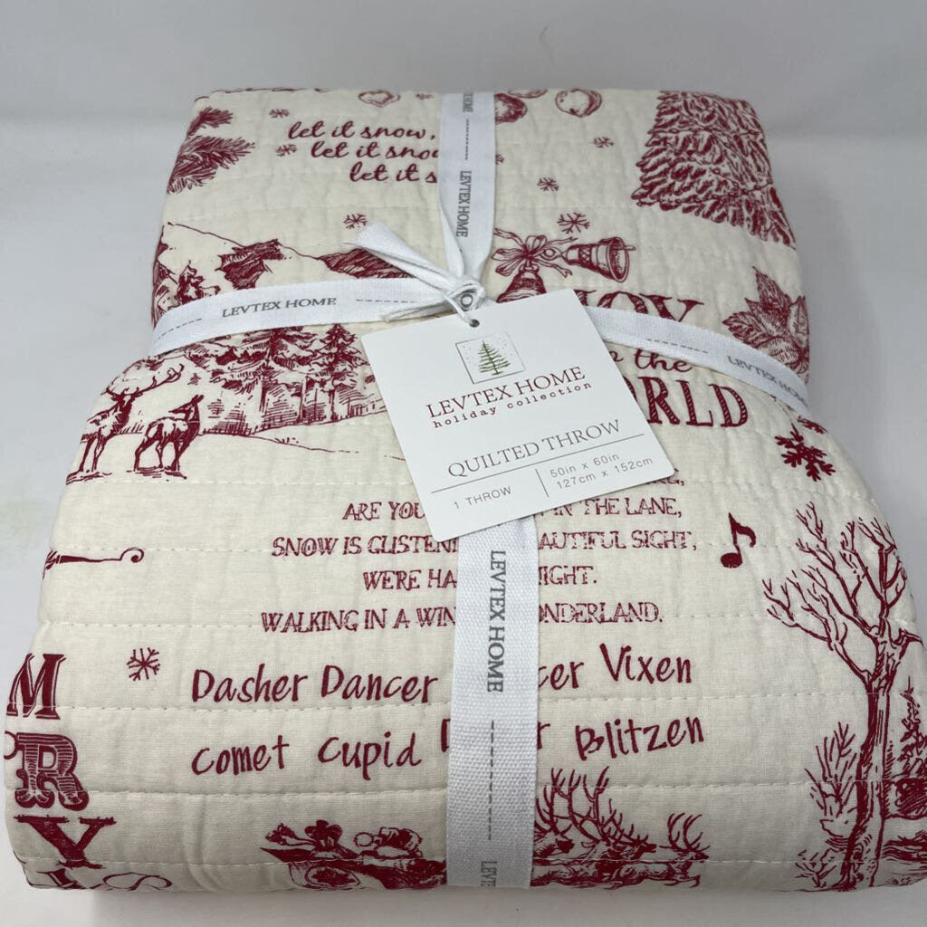 Yuletide Quilted Throw
