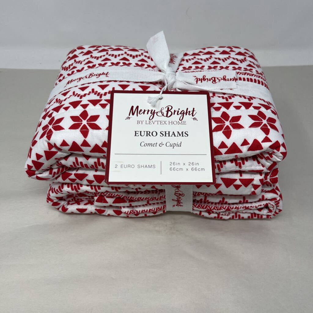 Comet & Cupid Euro Shams set of 2