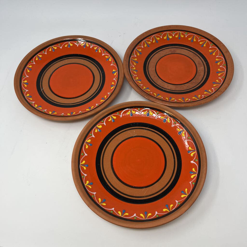 Set of 3 Hand Painted Plates- Spain