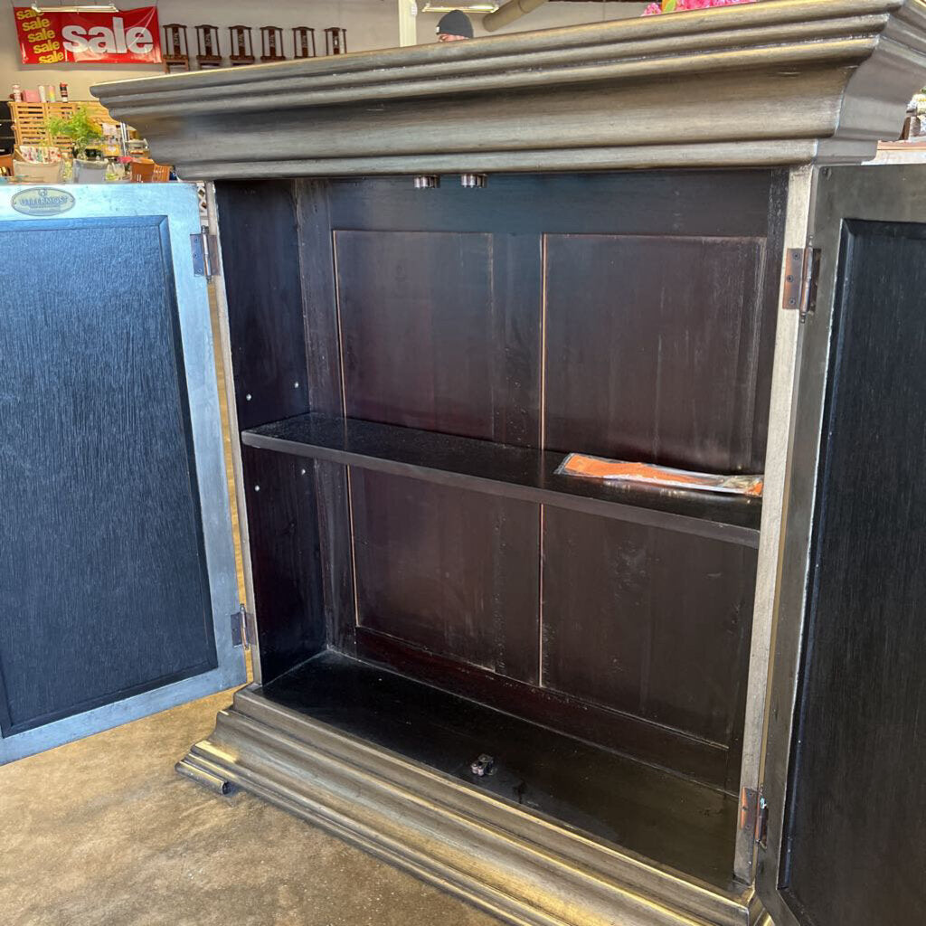 Mirrored Doors Cabinet 34.75x10x37.25