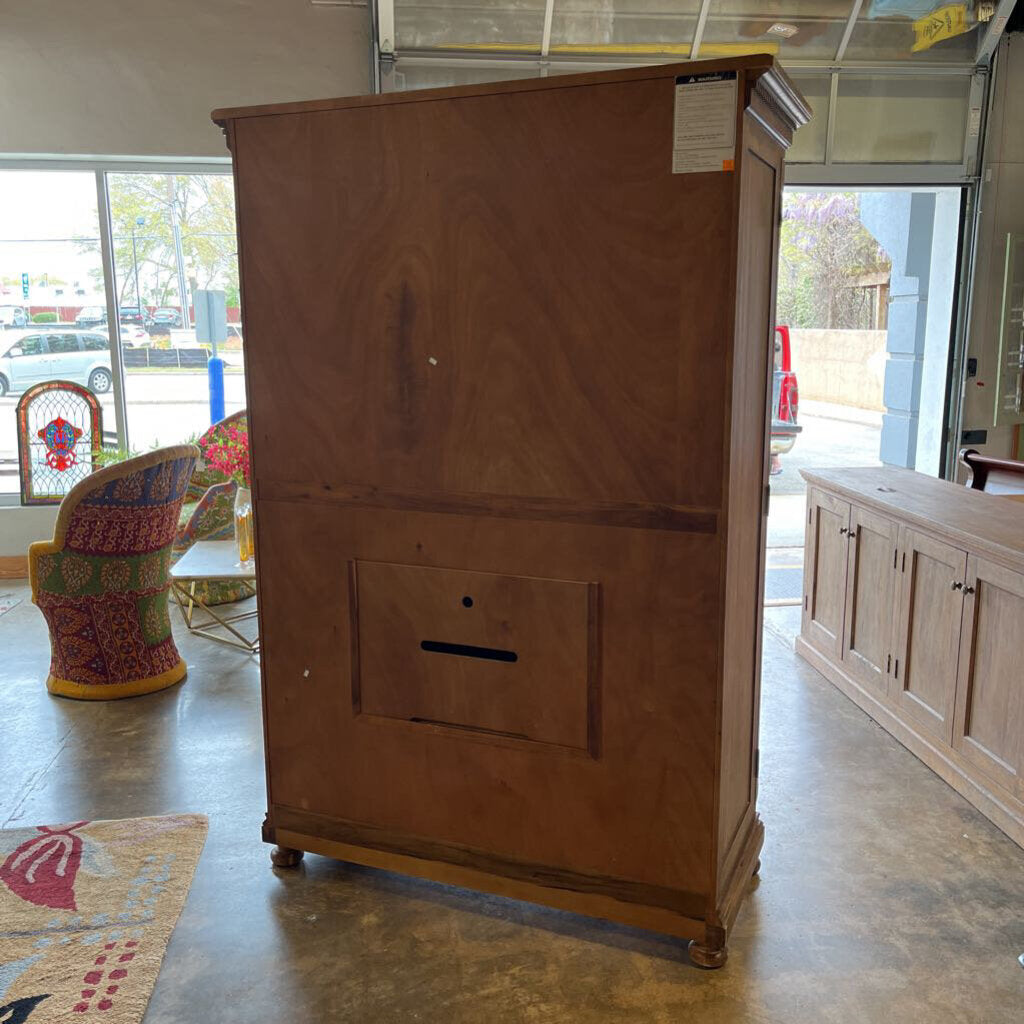 Restoration Hardware Wood Armoire (RT $4000) 57 X 25.25 X 84