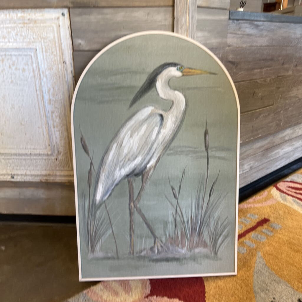 Arch Framed Egret in Marsh 20.5 X 30.75