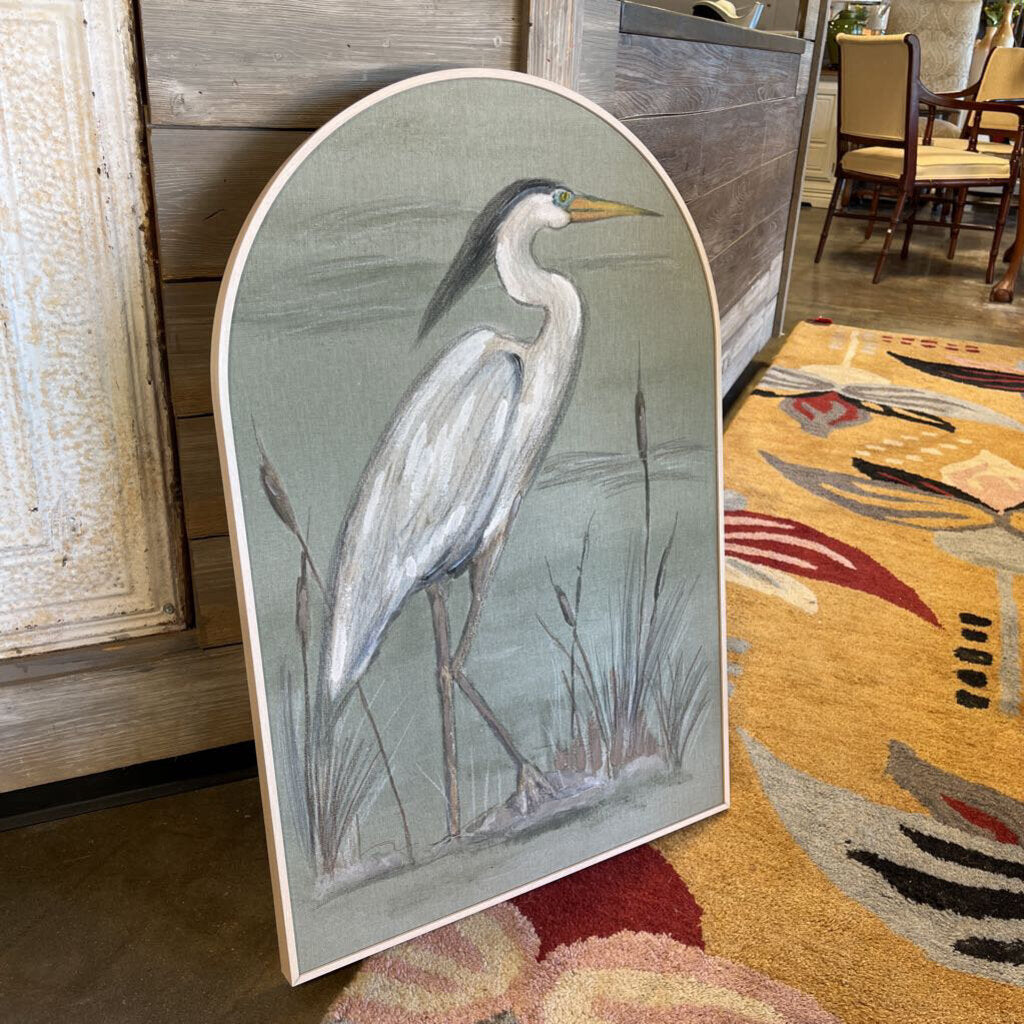 Arch Framed Egret in Marsh 20.5 X 30.75