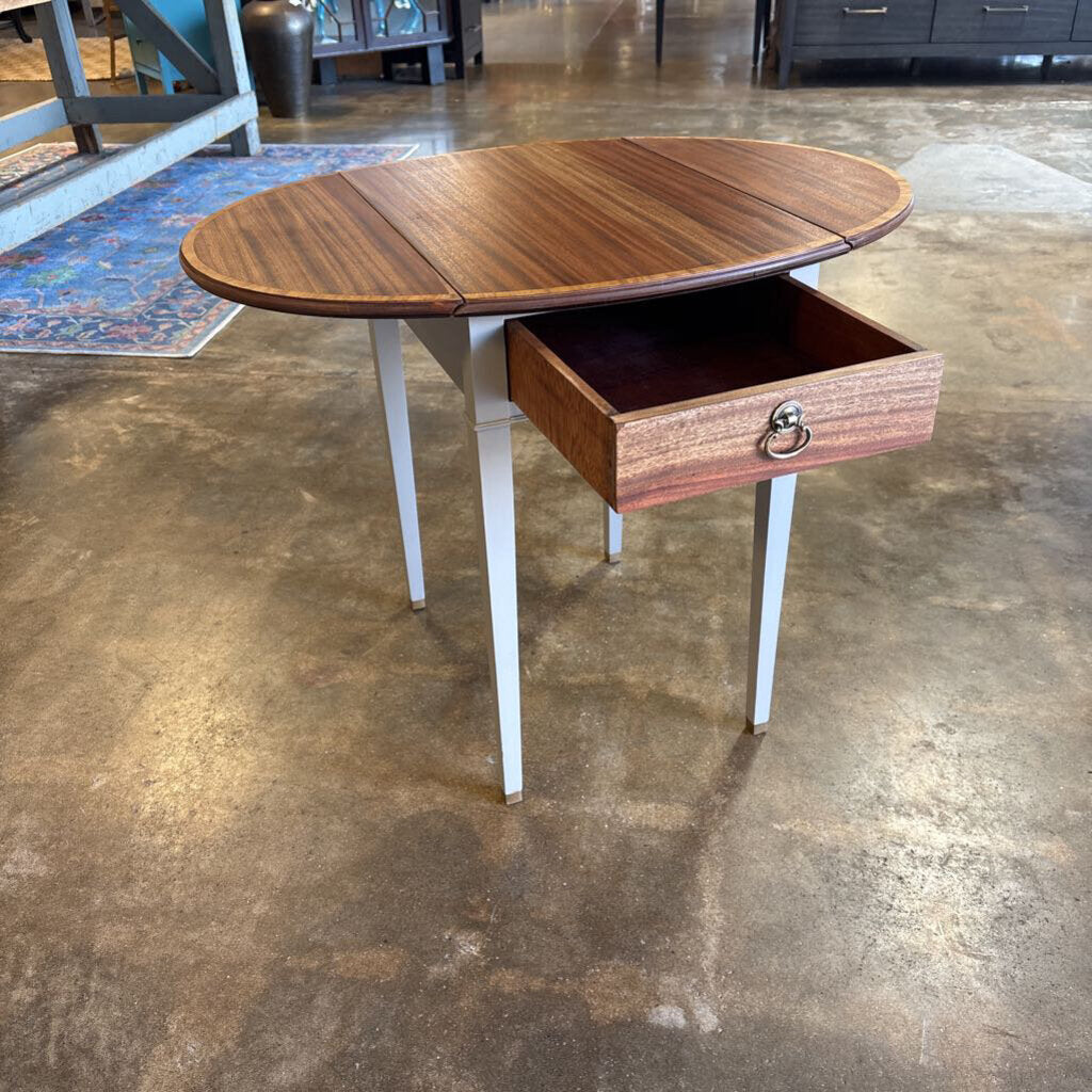 Drop Leaf Accent Side Table with Drawer