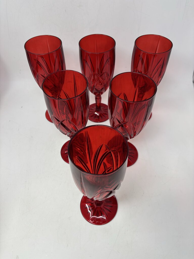 Set of 6 Marquis Red Iced Tea