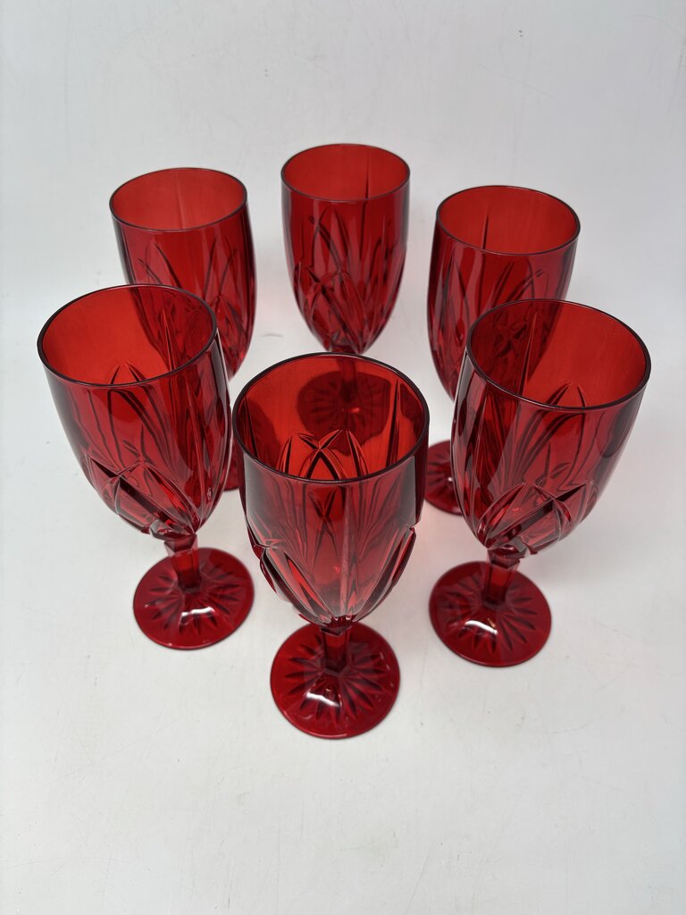 Set of 6 Marquis Red Iced Tea