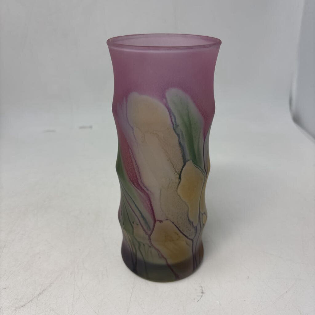 7in Abstract Floral Vase