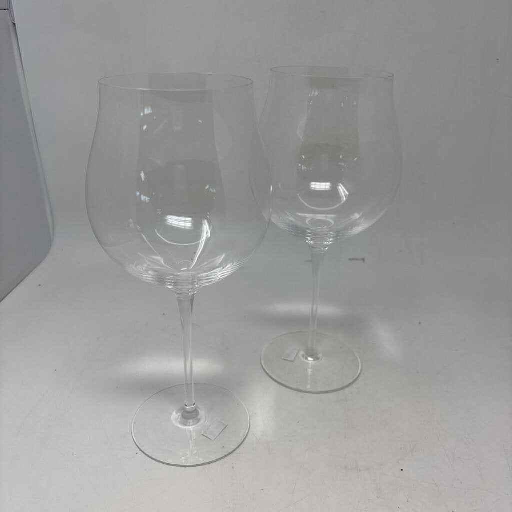 Crystal Wine Goblets Pair