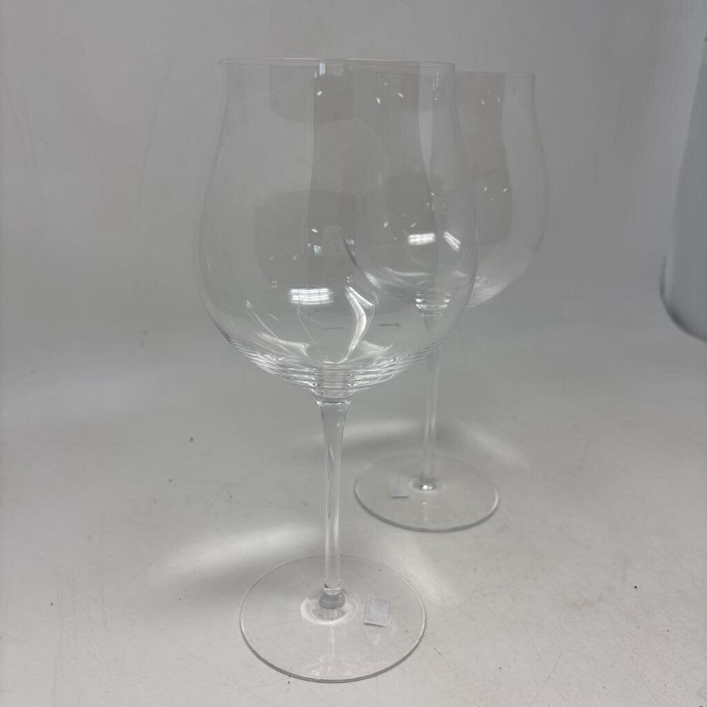 Crystal Wine Goblets Pair