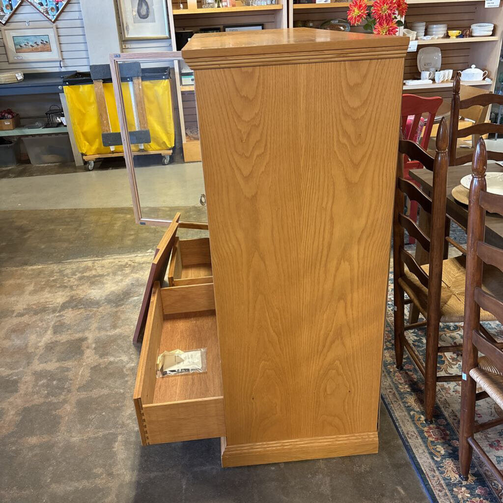 White Oak Entertainment Cabinet 56 X 21 x 52