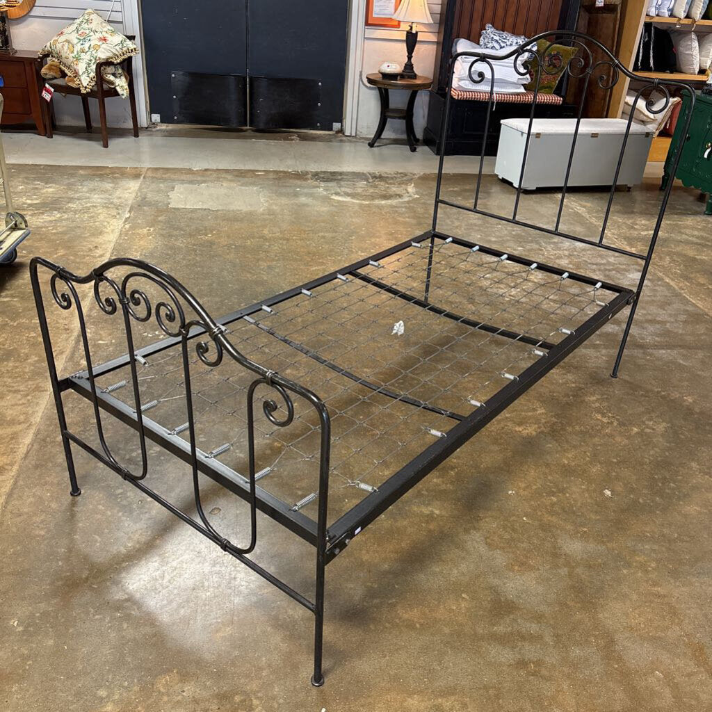 Charles P. Rogers Iron Twin Bed (RT $1000)
