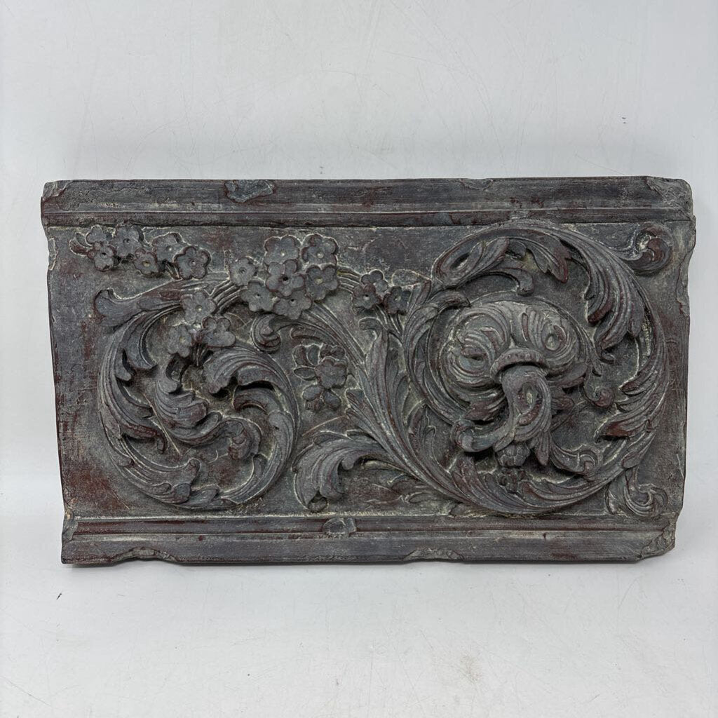 Floral Motif Hand Carved Panel