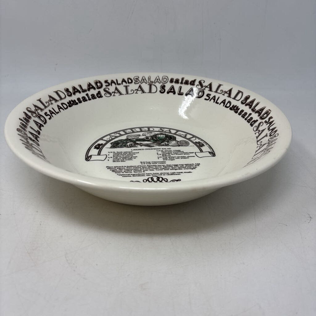 Layered Salad Bowl with Recipe