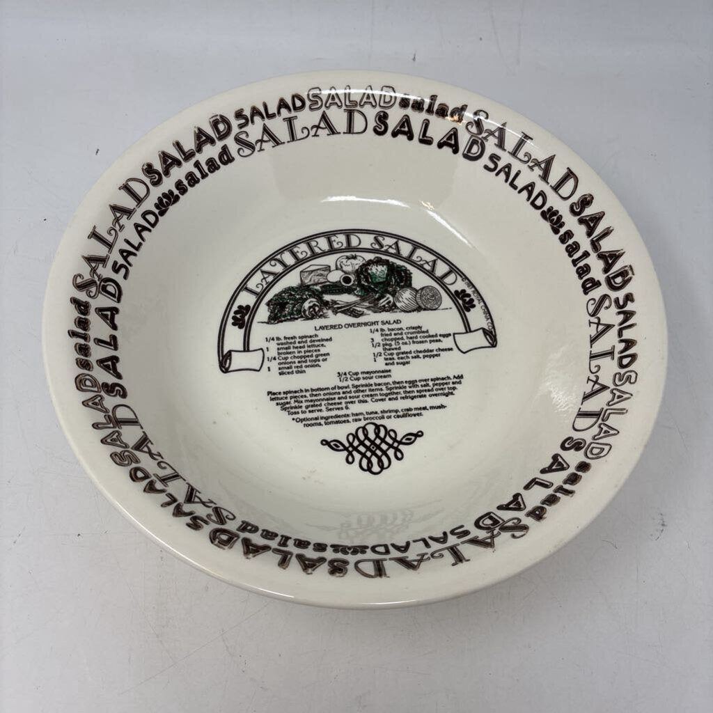 Layered Salad Bowl with Recipe