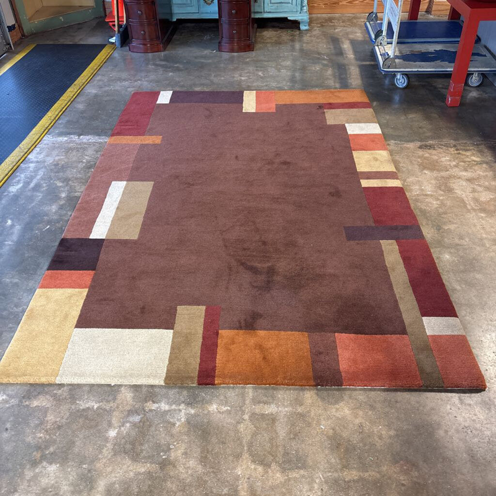 Abstract Geometric Pattern Rug 6 X 9