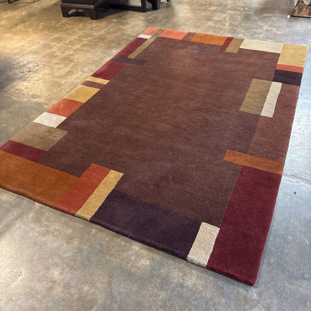 Abstract Geometric Pattern Rug 6 X 9