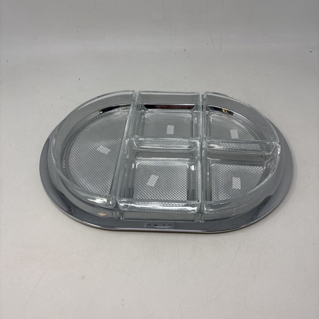 Hoya 6 Piece Glass Condiment Tray