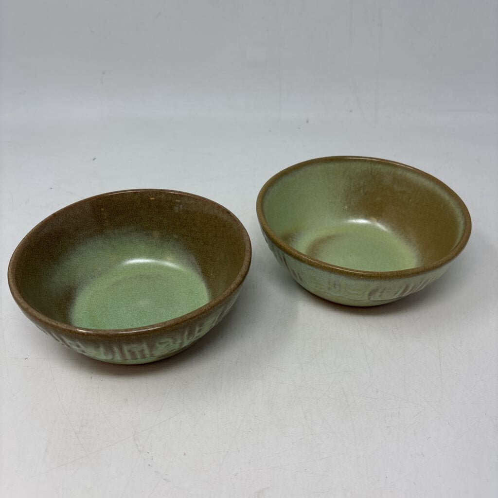 Frankoma Mayan Aztec Bowls 2 PC