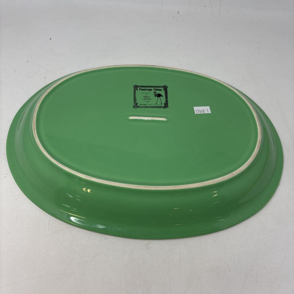 Flamingo China Oval Platter