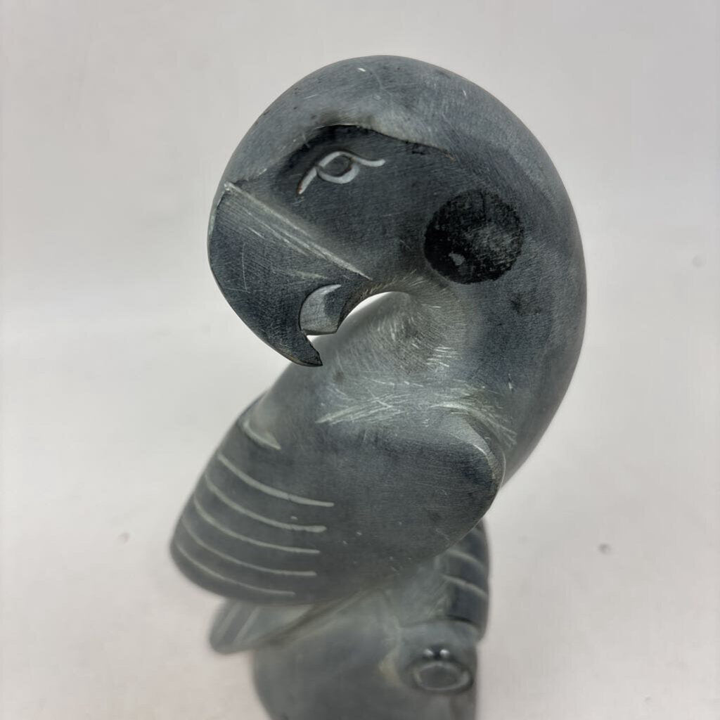 Hand Carved Soapstone Bird Sculpture