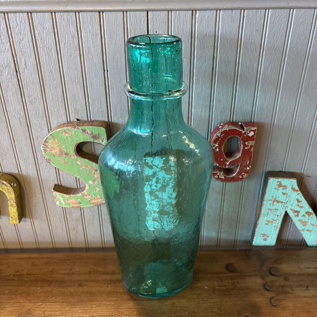 Bubble Glass Vase 19in