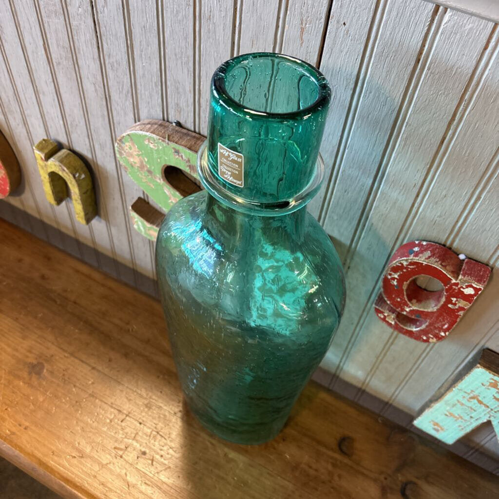 Bubble Glass Vase 19in