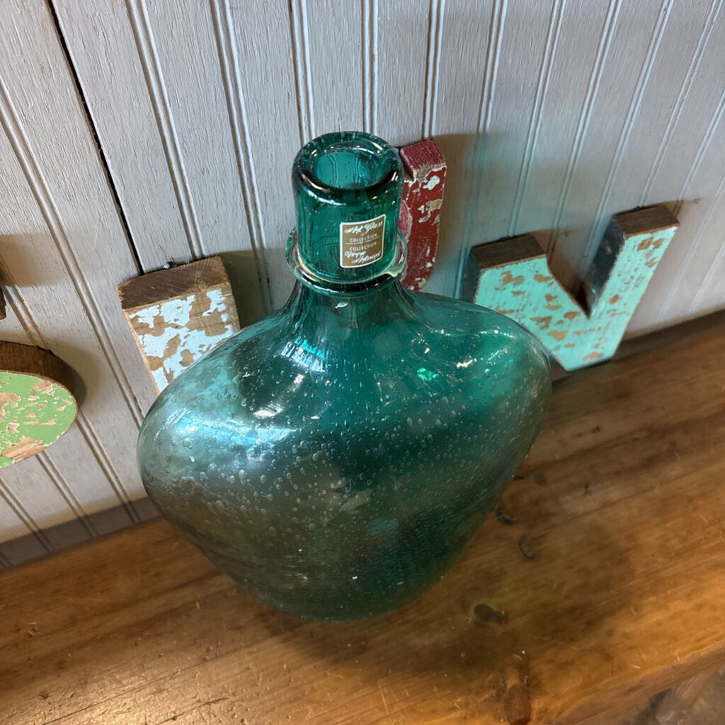 Bubble Glass Vase 16in