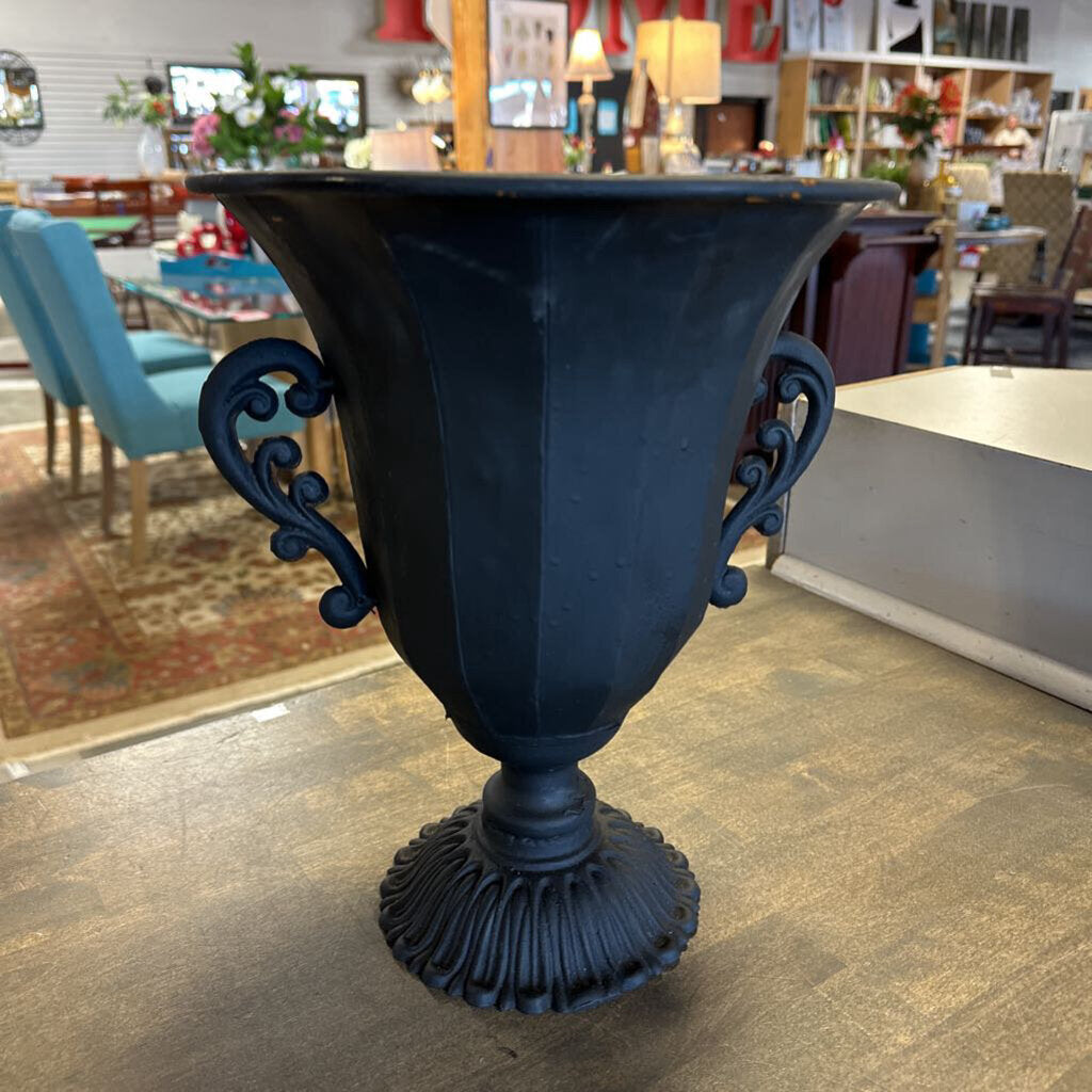 Black Metal Urn