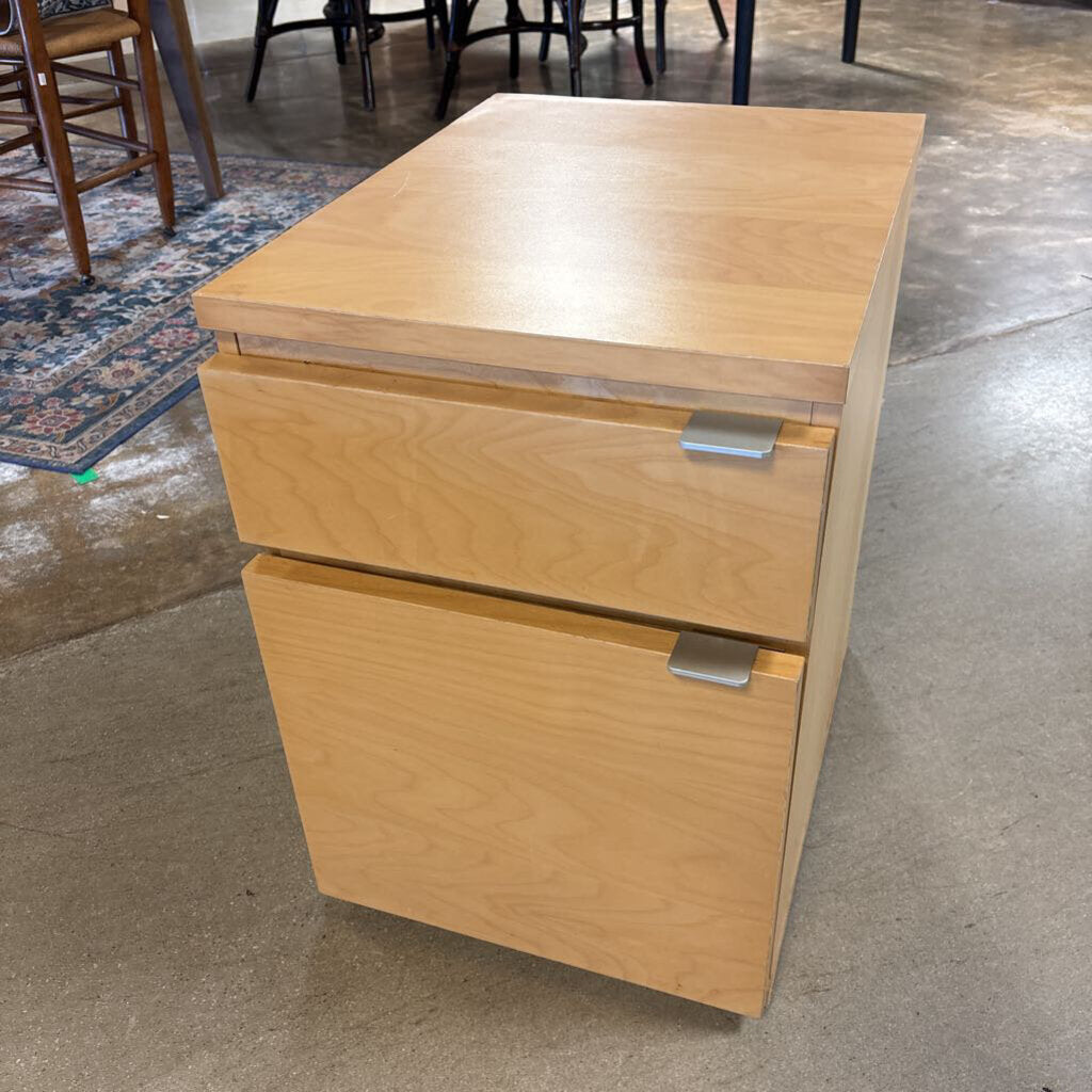 Wooden 2 Drawer File Cabinet 16 X 20.5 X 22.5