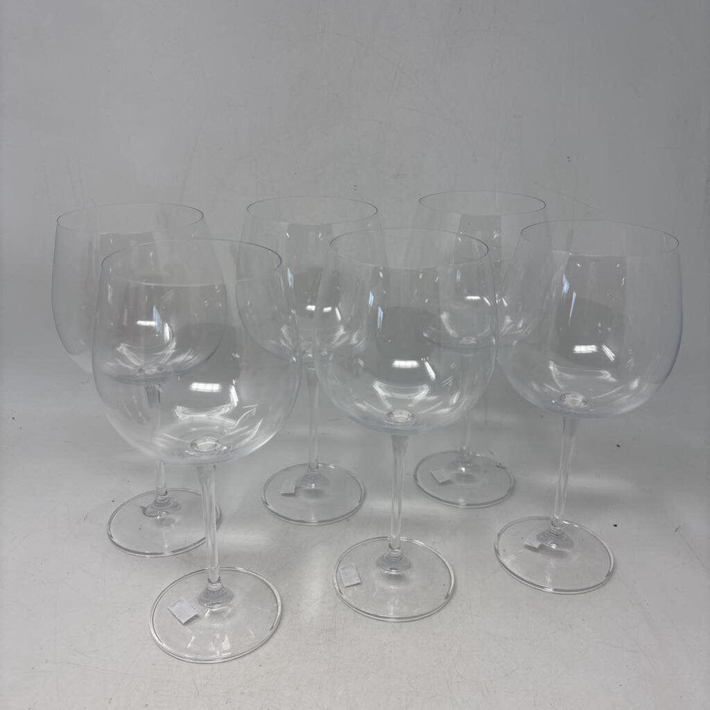 Crystal Wine Goblets 6 PC