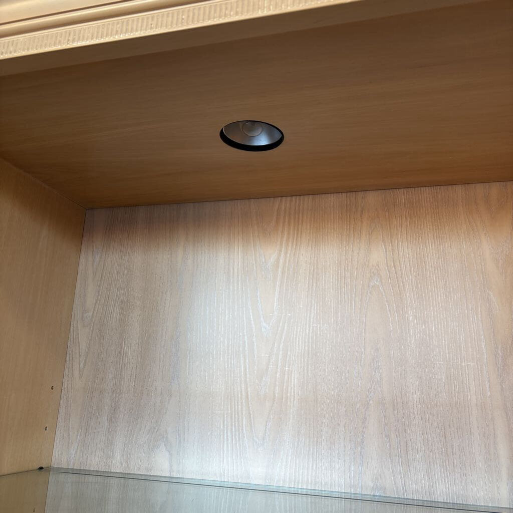 Lighted Bookcase With Doors 32 X 19.5 X 78.25