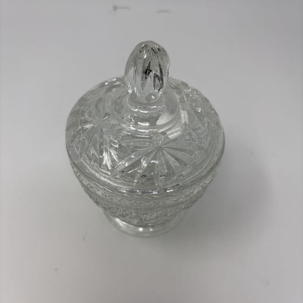 Pressed Glass Sugar Bowl