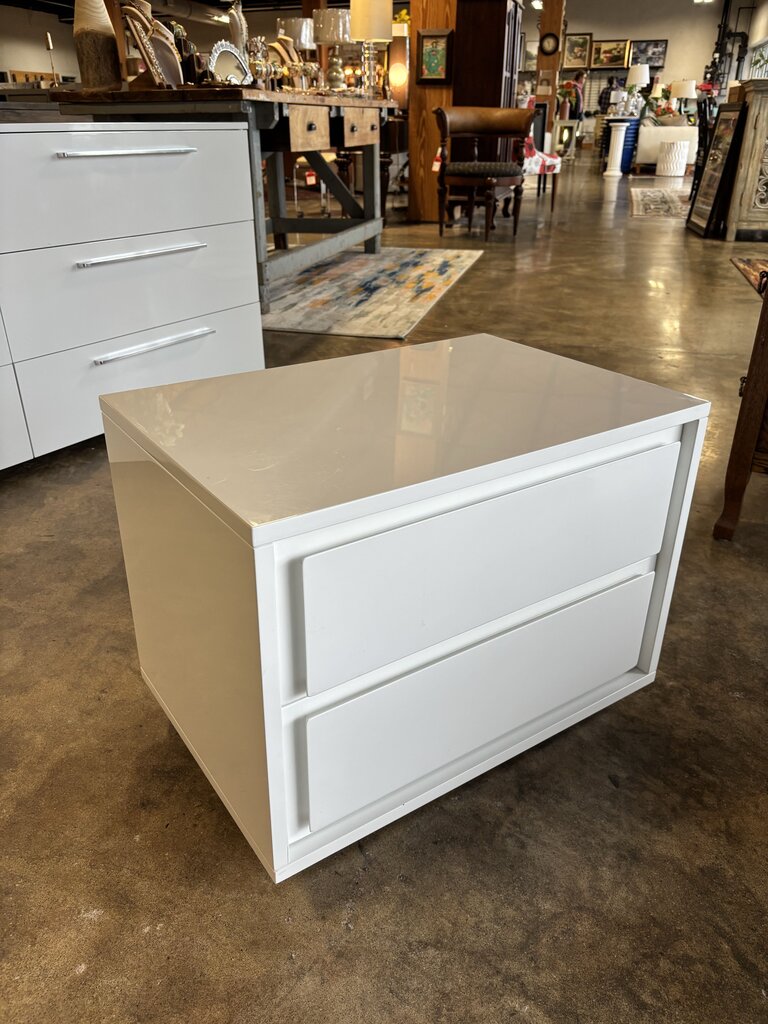 Two Drawer Nightstand 24 X 18 X 16
