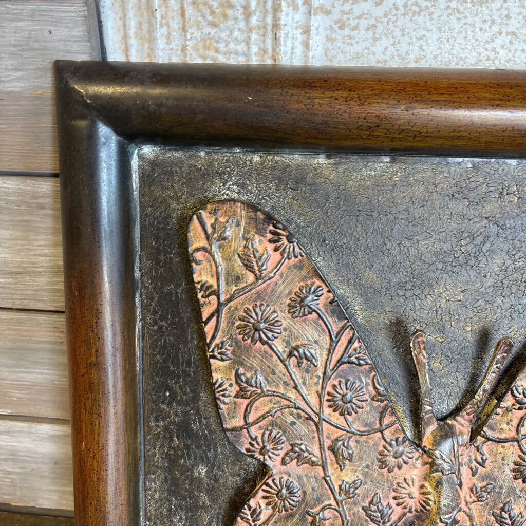 Metal Butterfly Wall Plaque 22.25 x 22.25