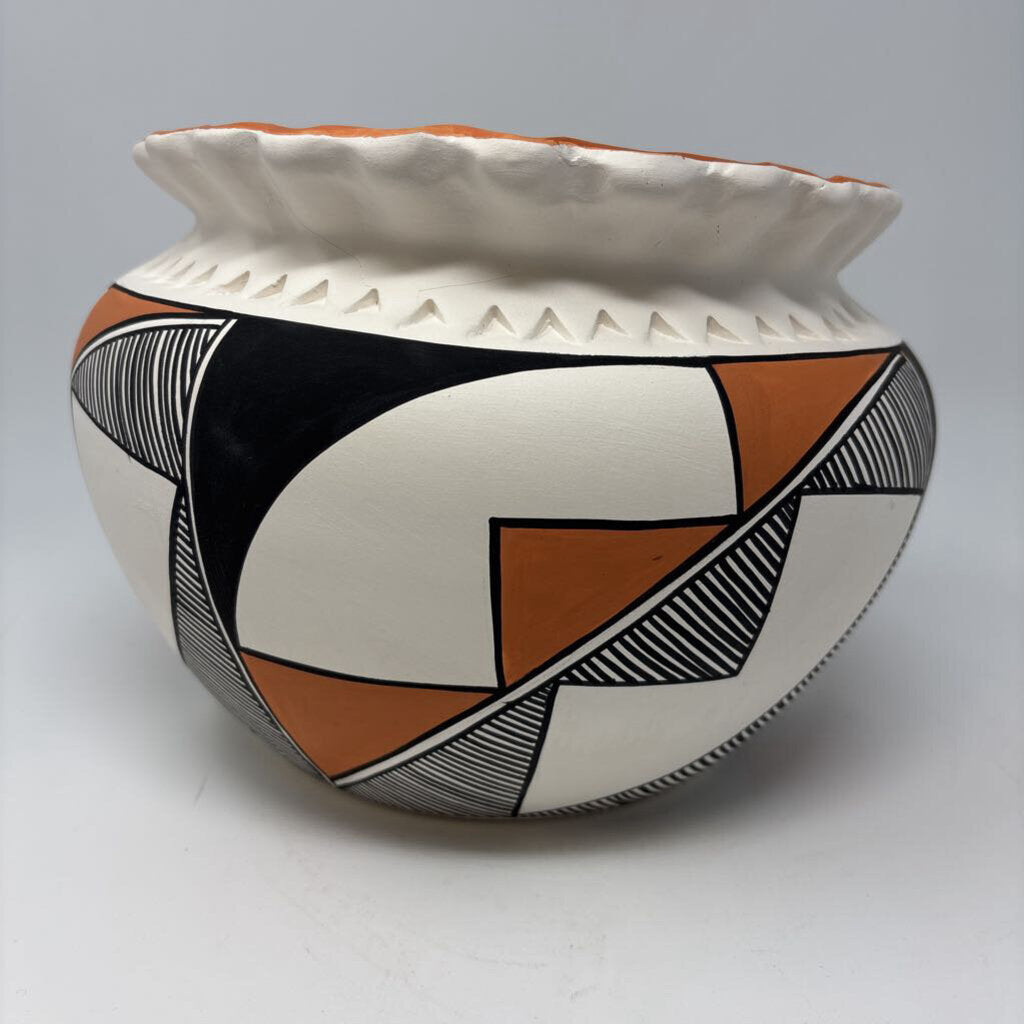 Acoma Pueblo Native American Pottery Bowl