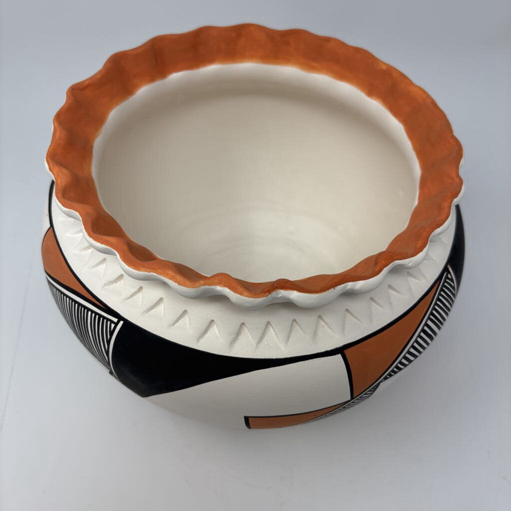 Acoma Pueblo Native American Pottery Bowl