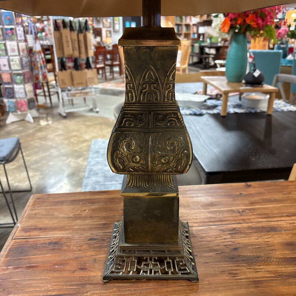 Brass Base Asian Style Lamp