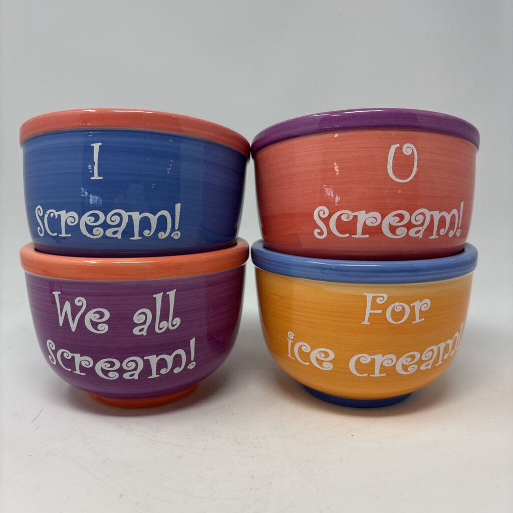 Set 4 I Scream You Scream Ice Cream