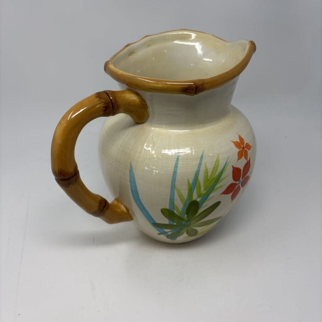 Floral Hand Painted Pitcher