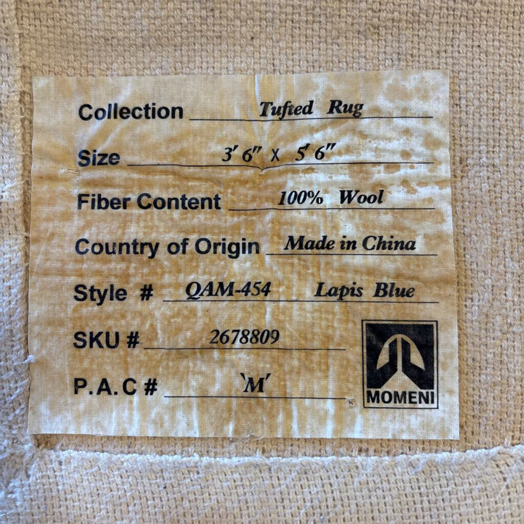 Floral Tufted Wool Rug 3.6 X 5.6