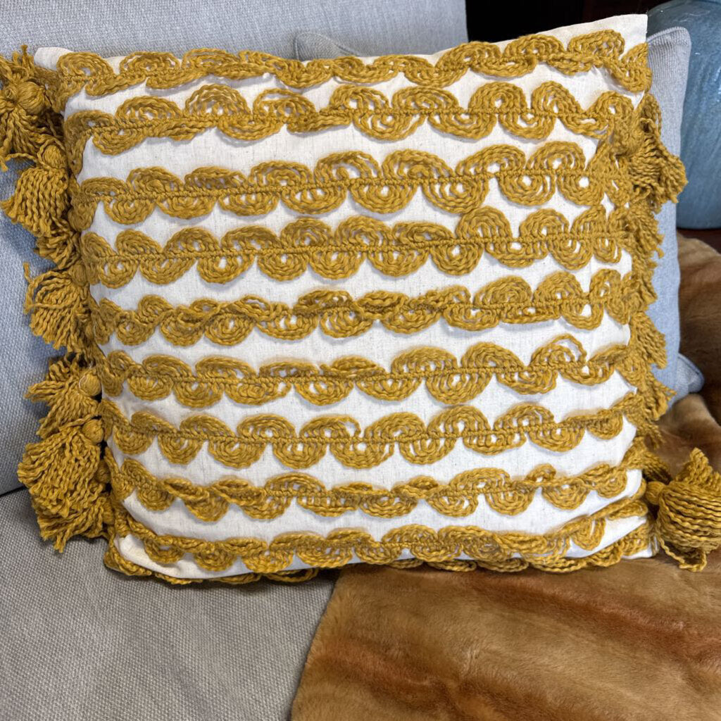 Woven Ric Rac Stripes and Tassels