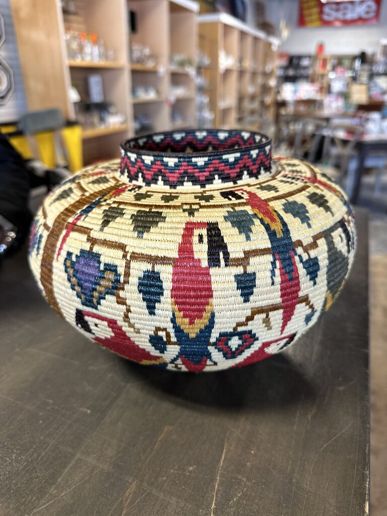 Wounaan Indian Handwoven Parrot Basket