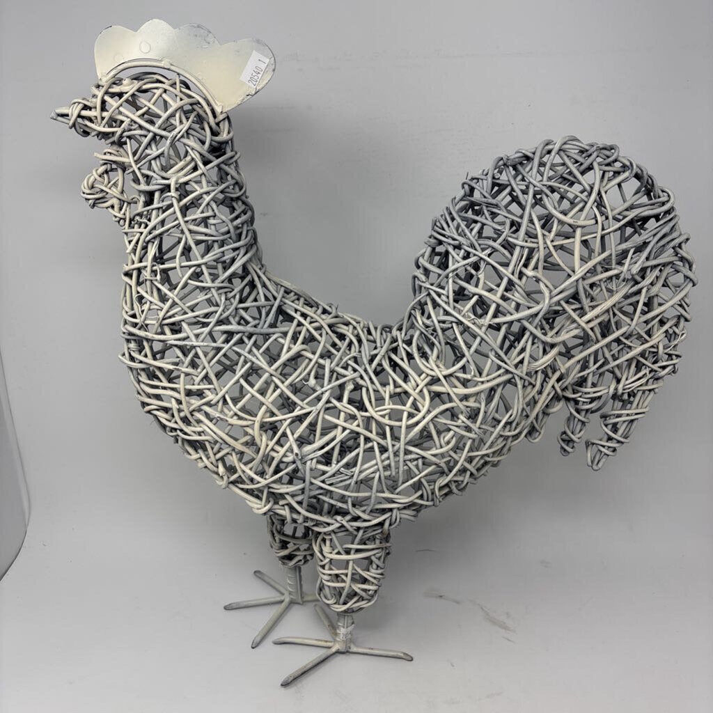 Woven Wire Rooster 18"H