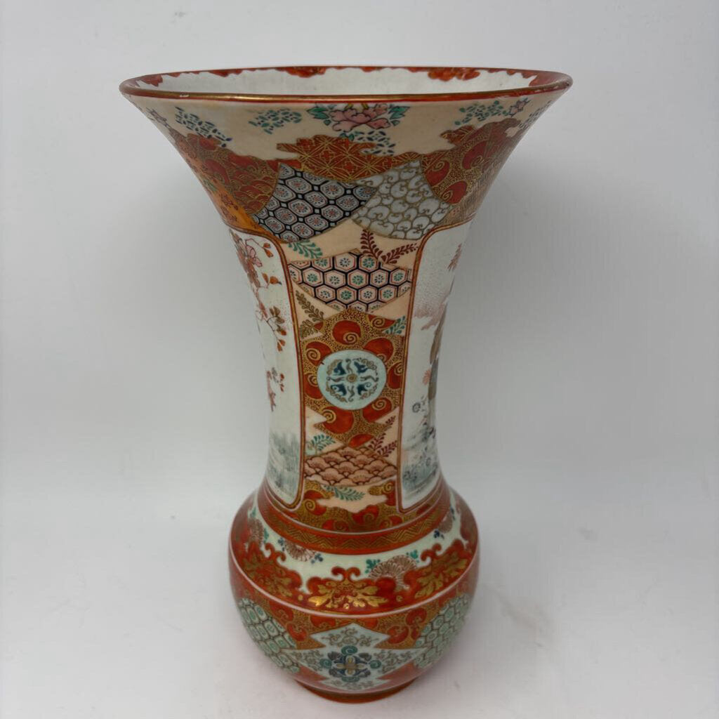 Japanese Kutani Vase 11.75"H