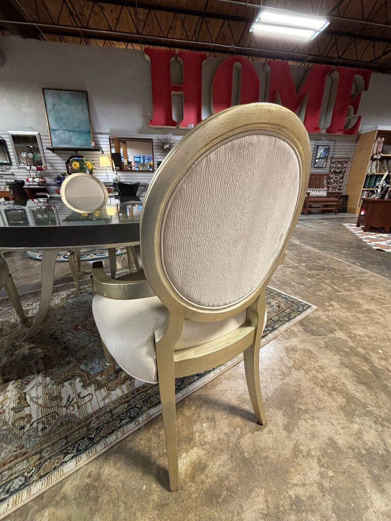 Round Dining Table with 6 Chairs 62"R (RT $8000)