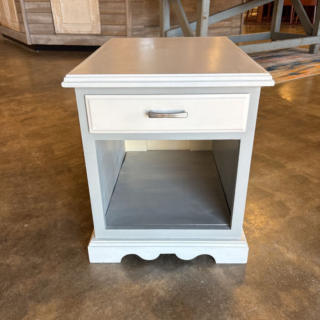 Painted 1 Drawer Side Table