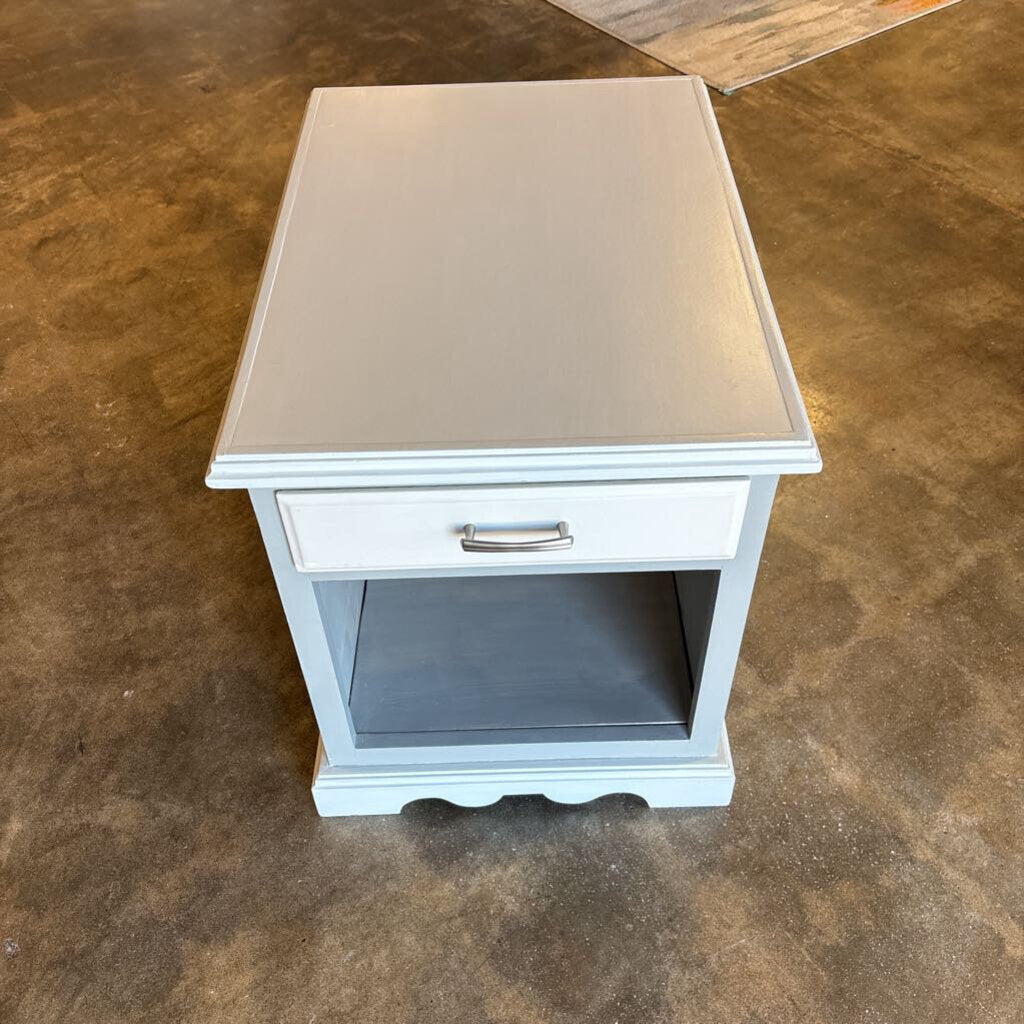 Painted 1 Drawer Side Table